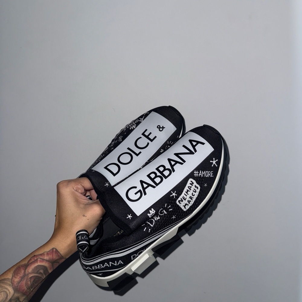 Dolce & Gabbana Monochrome Slip-On Sneakers